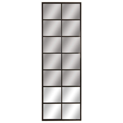 Tall Black Metal Window Mirror - Eudemonia Home Goods