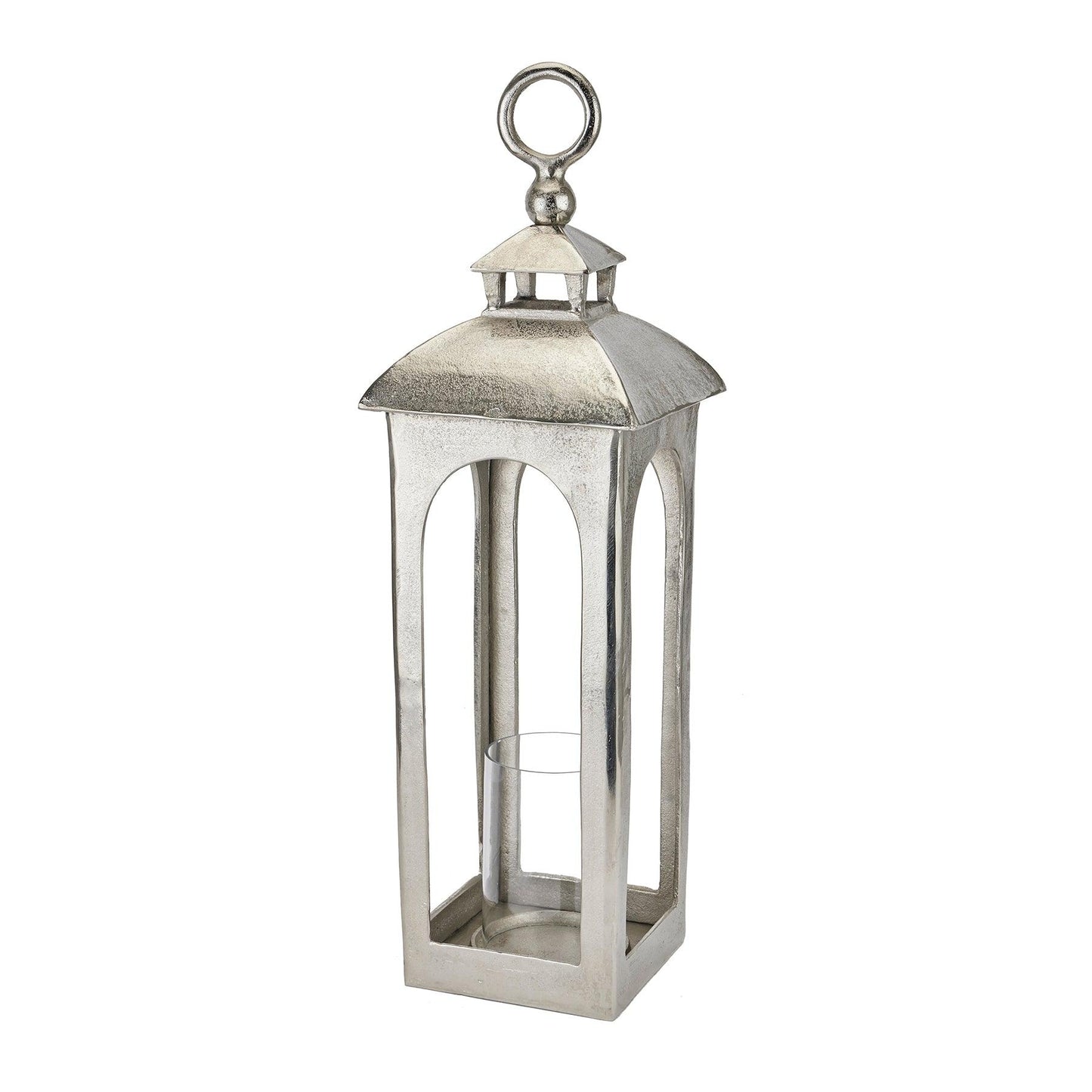 Farrah Collection Cast Aluminium Loop Top Lantern - Eudemonia Home Goods