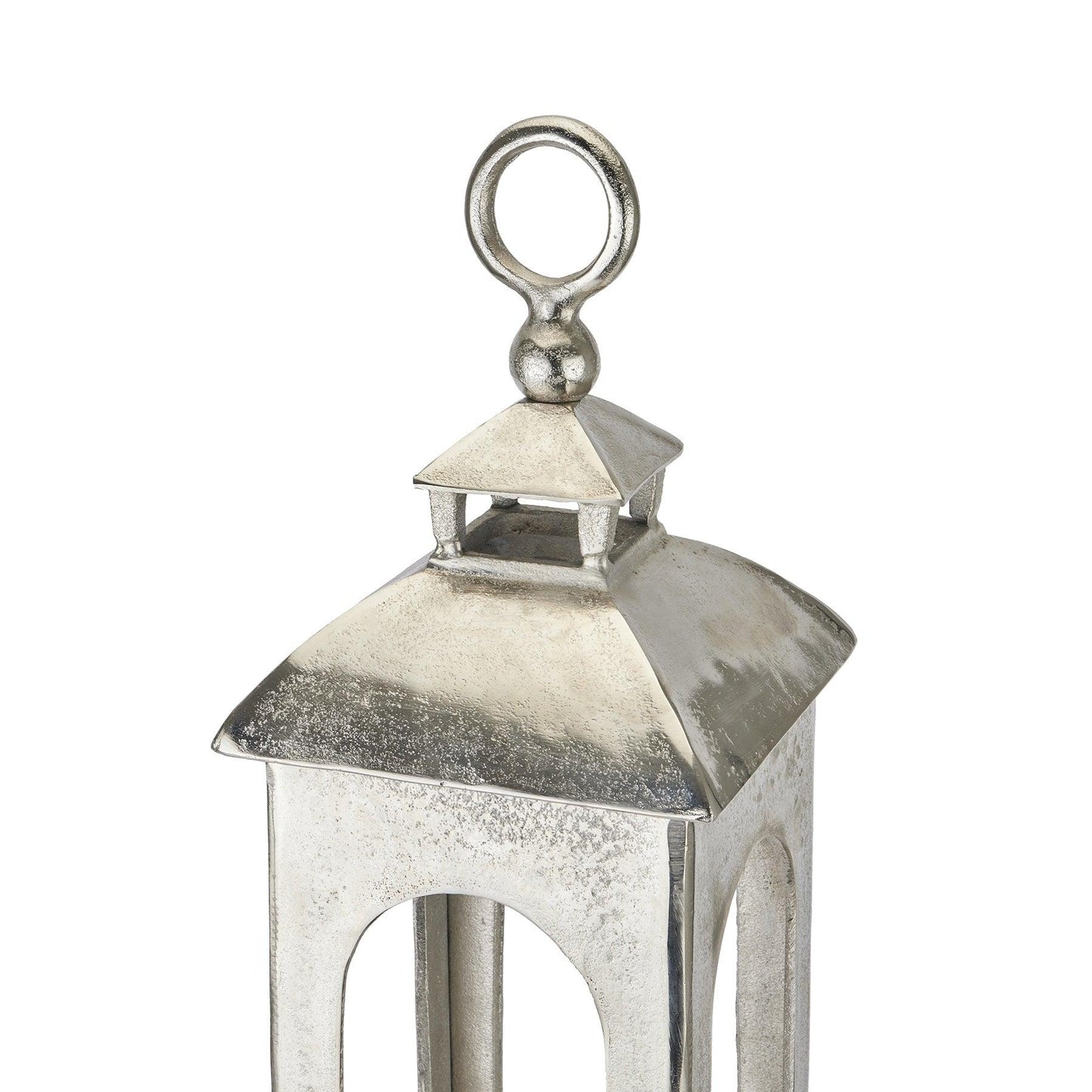 Farrah Collection Cast Aluminium Tall Loop Top Lantern - Eudemonia Home Goods