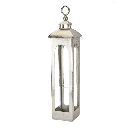 Farrah Collection Cast Aluminium Tall Loop Top Lantern - Eudemonia Home Goods