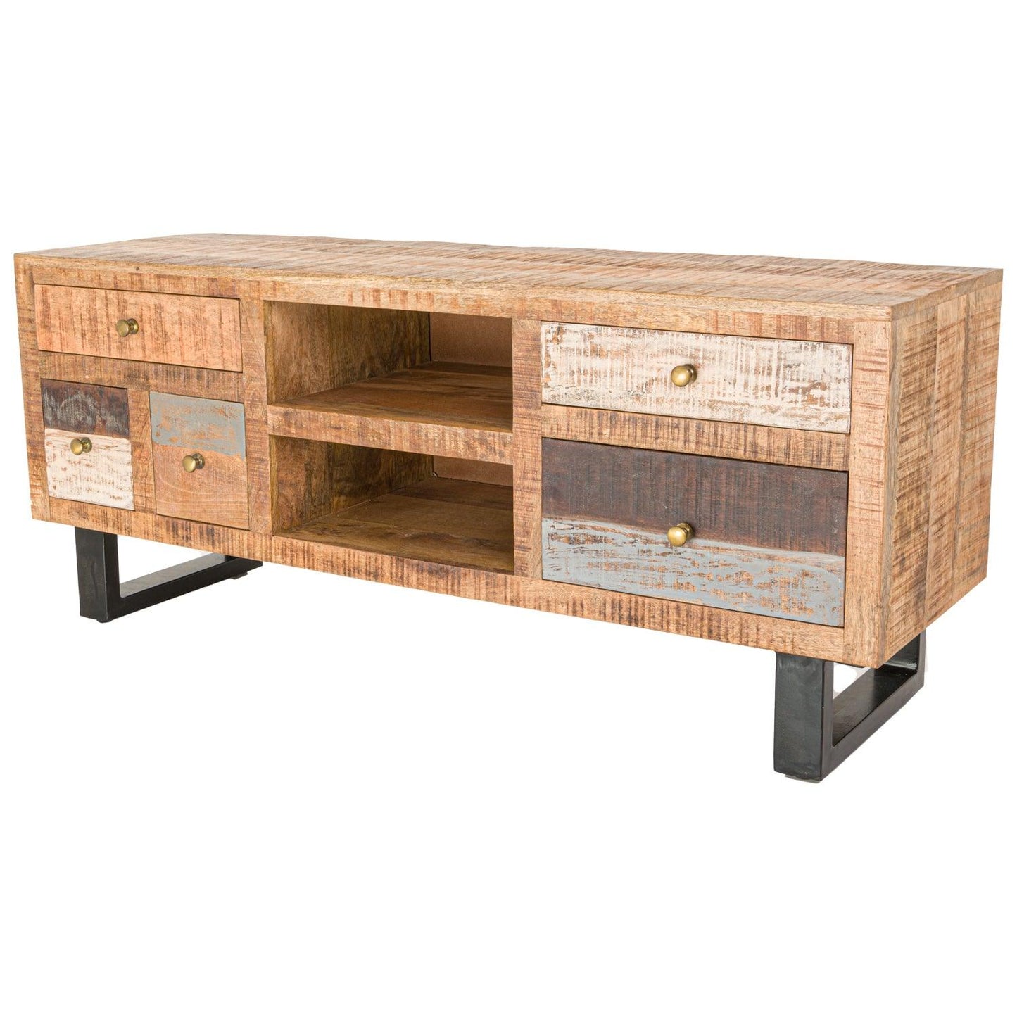 Reclaimed Industrial Media Unit - Eudemonia Home Goods