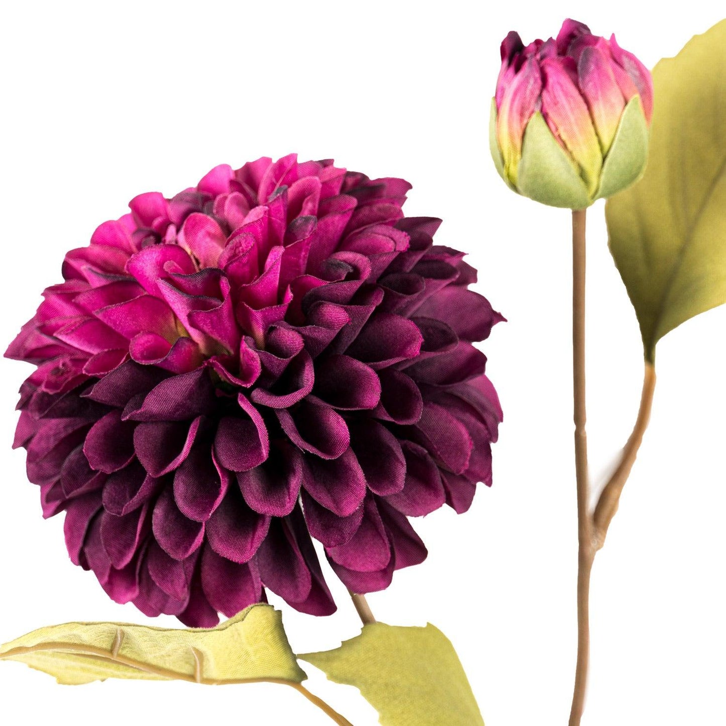 Deep Purple Dahlia Stem - Eudemonia Home Goods