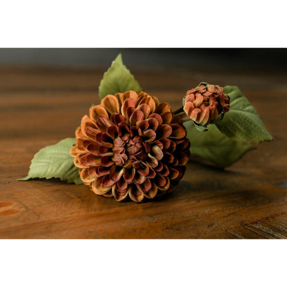 Deep Mustard Dahlia Stem - Eudemonia Home Goods