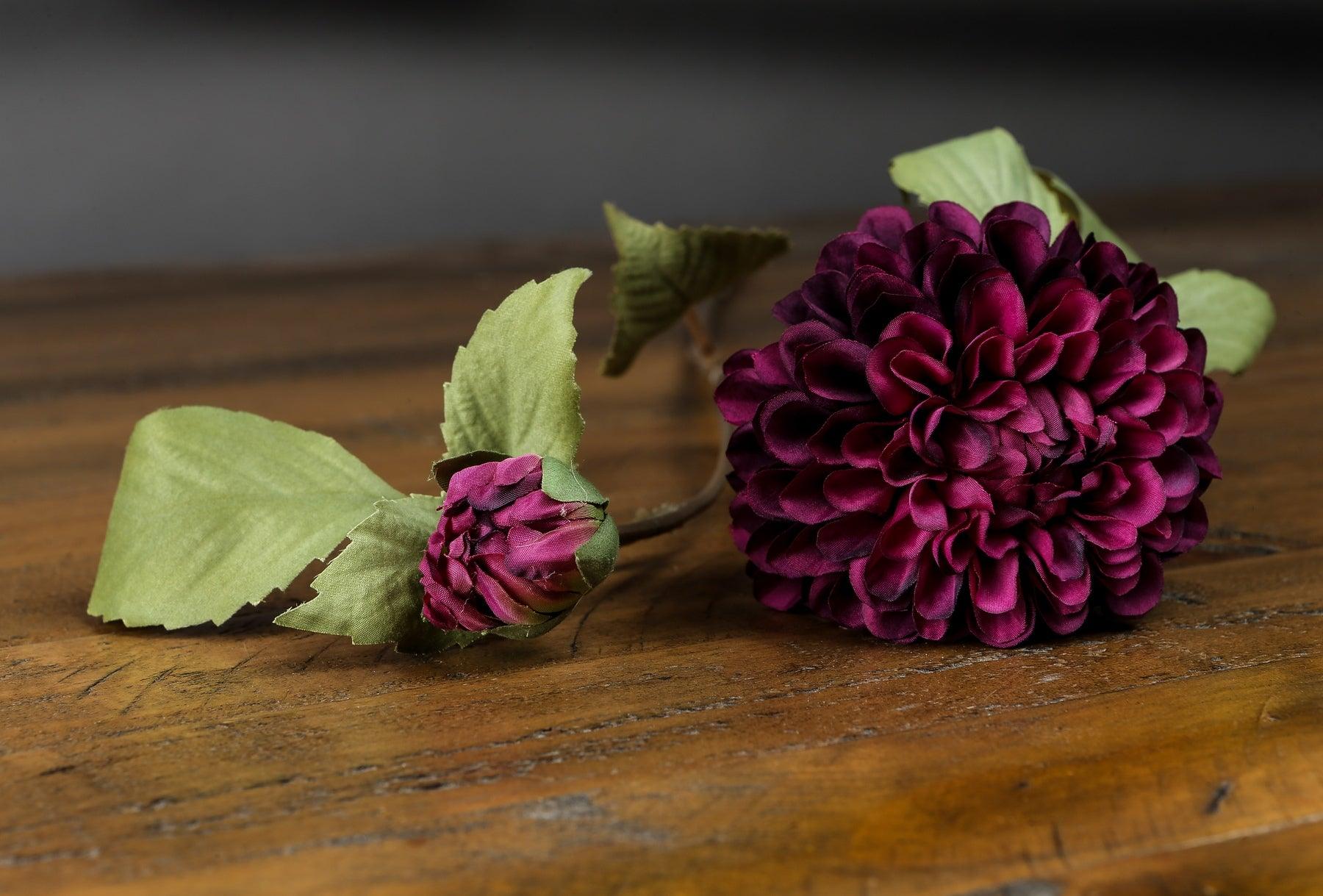 Dusty Pink Dahlia Stem - Eudemonia Home Goods