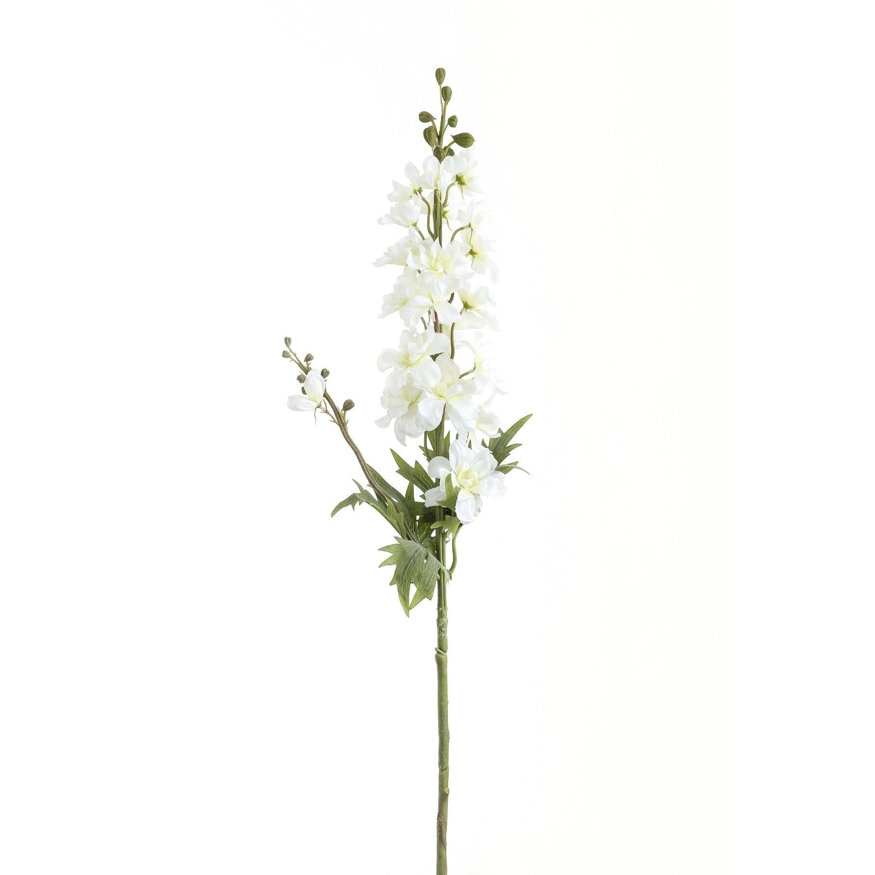 Tall White Delphinium Stem - Eudemonia Home Goods