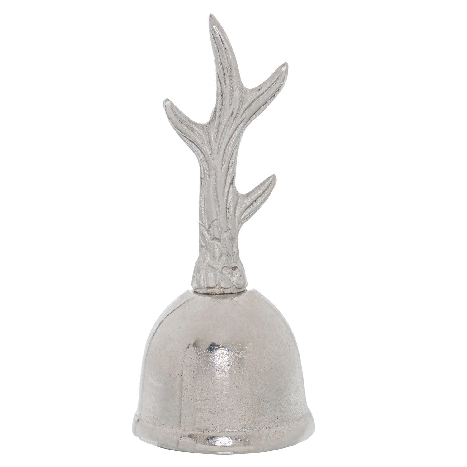 Silver Antler Desk Bell - Eudemonia Home Goods