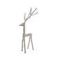 Small Silver Standing Stag Ornament - Eudemonia Home Goods