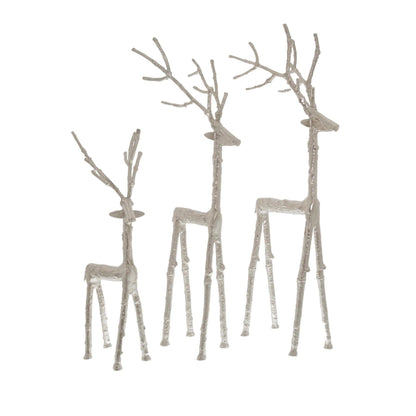 Silver Standing Stag Ornament - Eudemonia Home Goods