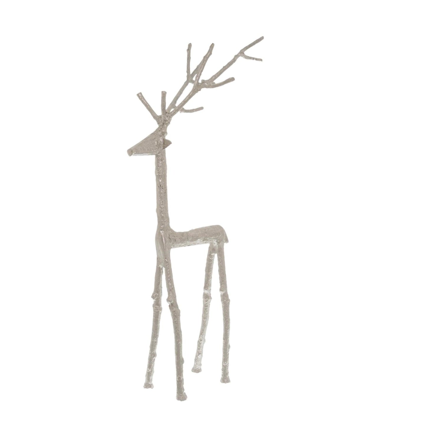 Silver Standing Stag Ornament - Eudemonia Home Goods