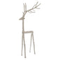 Large Silver Standing Stag Ornament - Eudemonia Home Goods