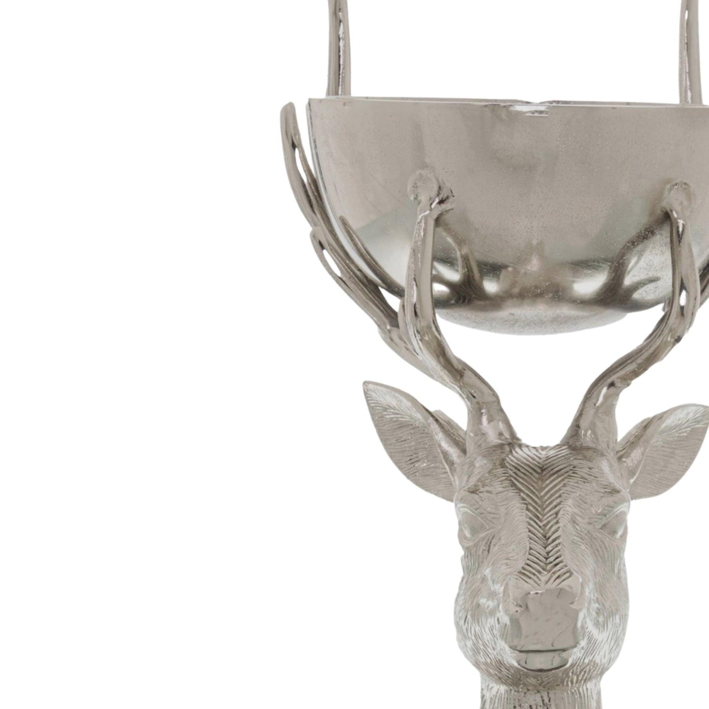 Silver Stag Bowl Ornament - Eudemonia Home Goods