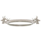 Large Mirrored Tray With Stag Heads - Eudemonia Home Goods