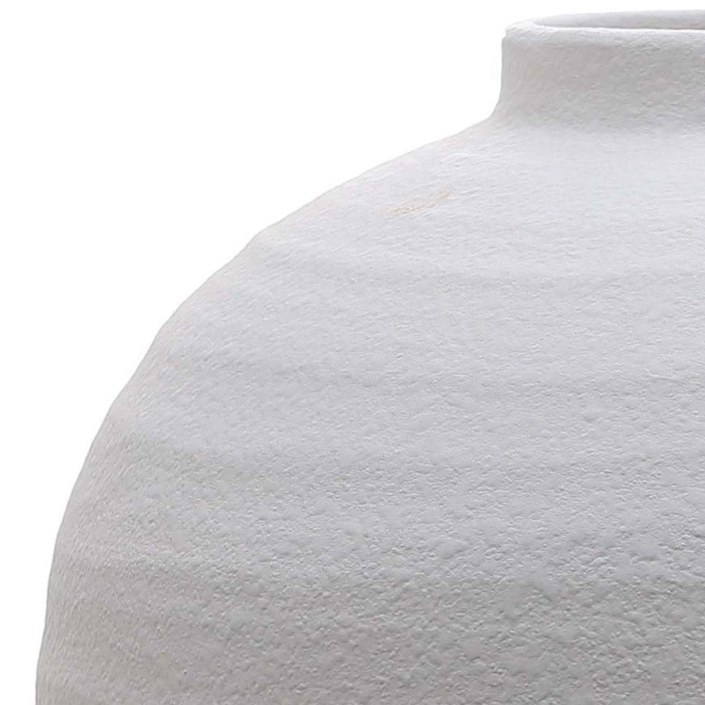 Tiber Matt White Ceramic Vase - Eudemonia Home Goods