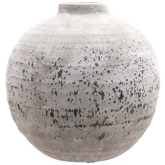 Tiber Large Stone Ceramic Vase - Eudemonia Home Goods