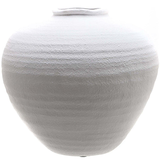 Regola Matt White Ceramic Vase - Eudemonia Home Goods