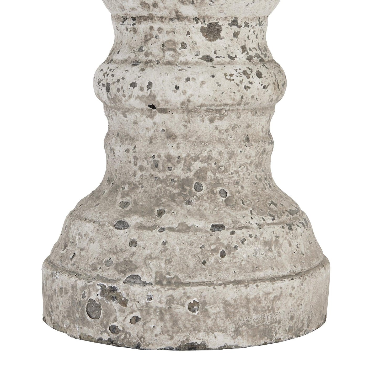 Small Stone Ceramic Column Candle Holder - Eudemonia Home Goods