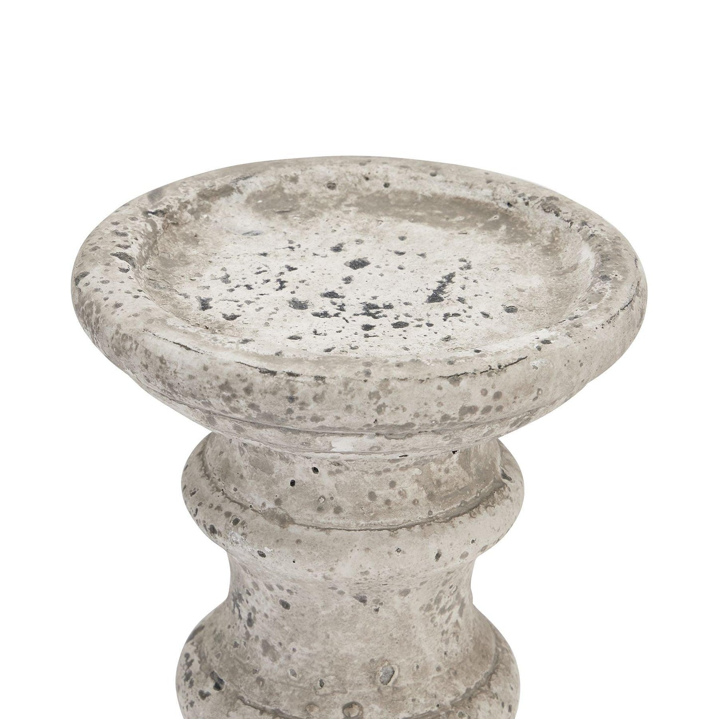 Stone Ceramic Column Candle Holder - Eudemonia Home Goods