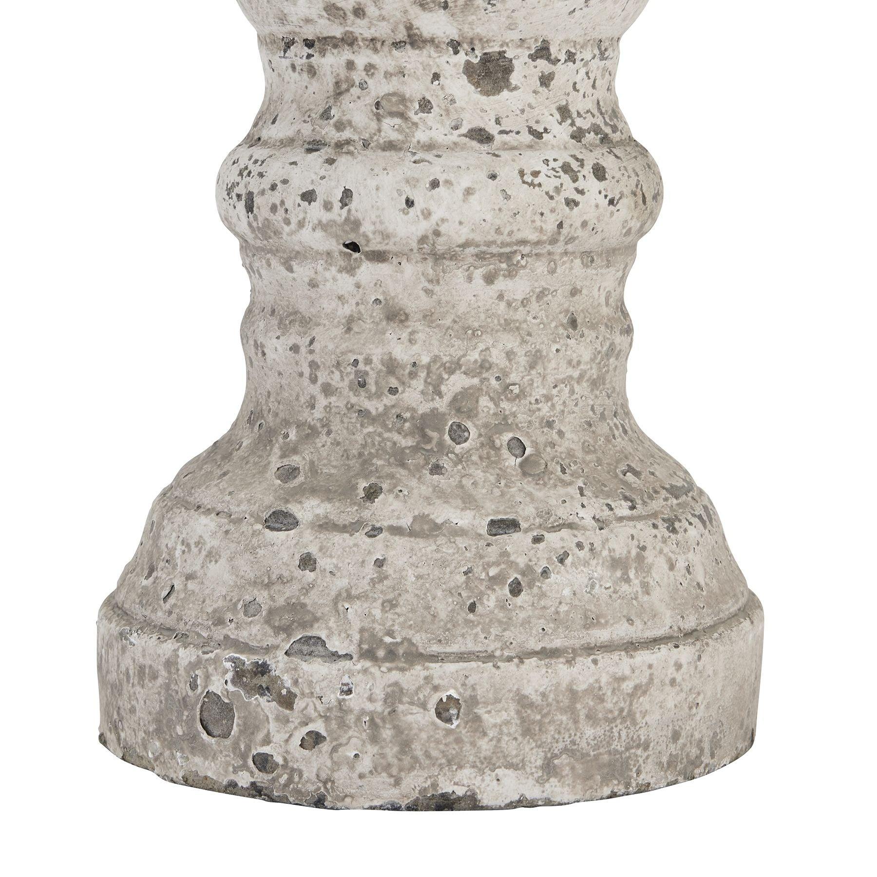 Stone Ceramic Column Candle Holder - Eudemonia Home Goods