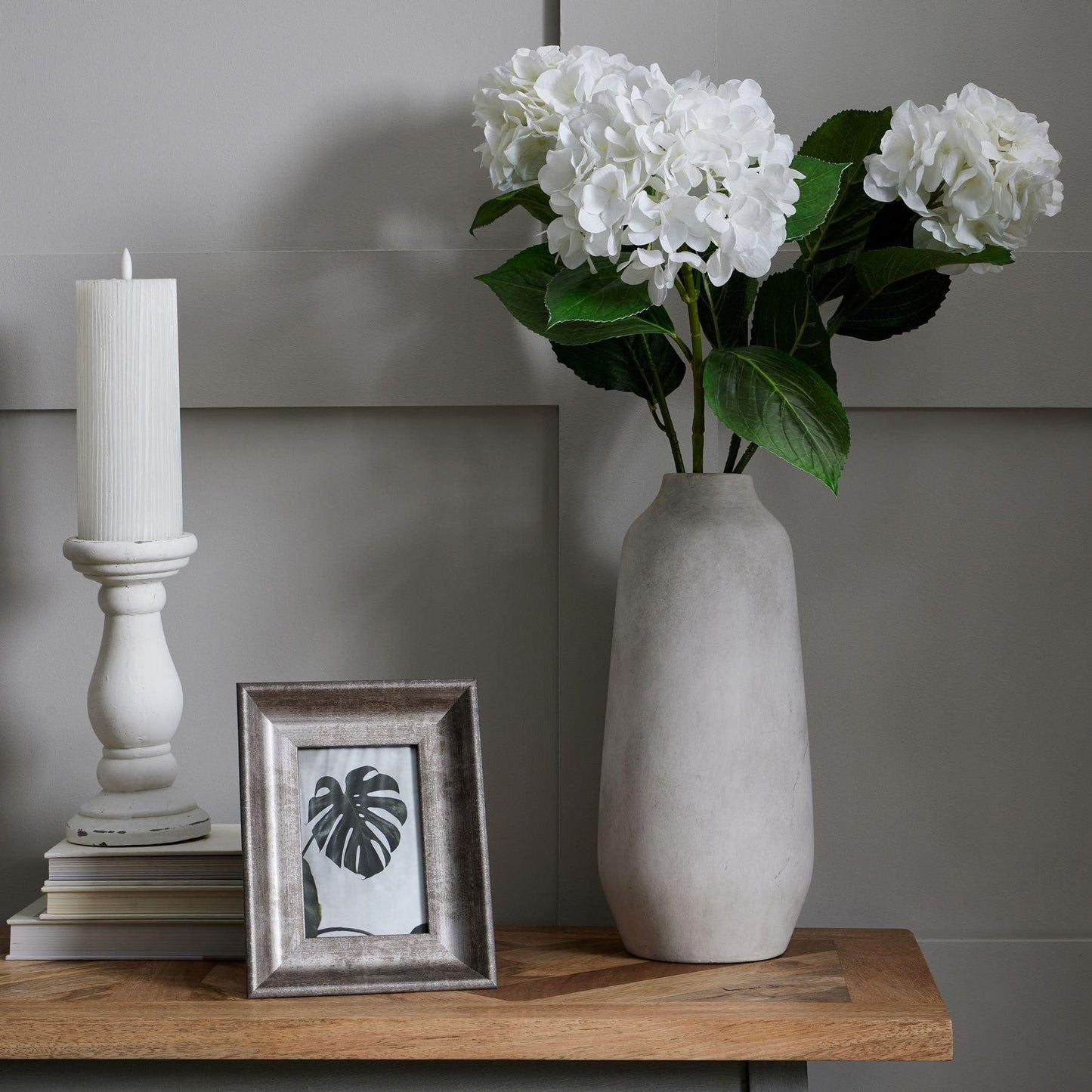 Small Matt White Ceramic Candle Holder - Eudemonia Home Goods