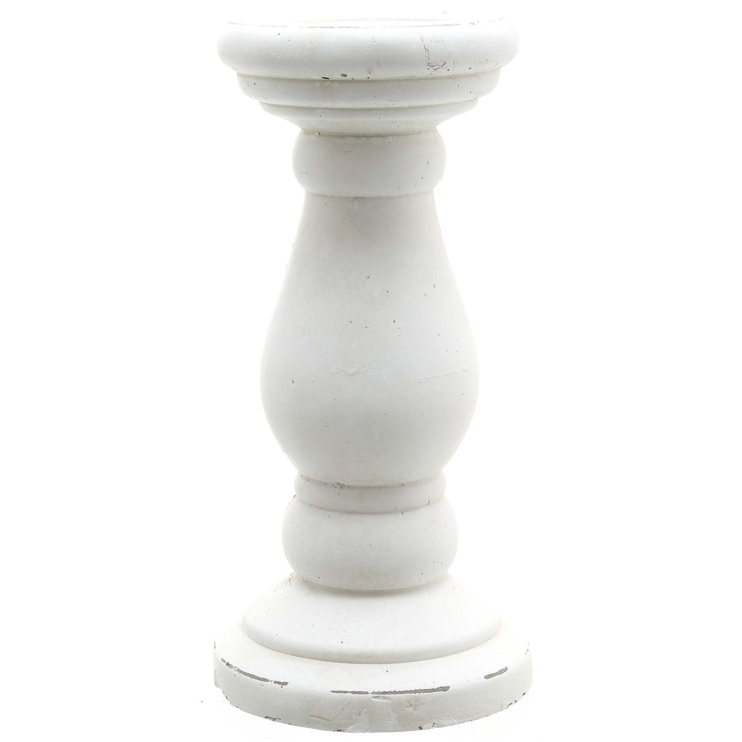 Matt White Ceramic Candle Holder - Eudemonia Home Goods