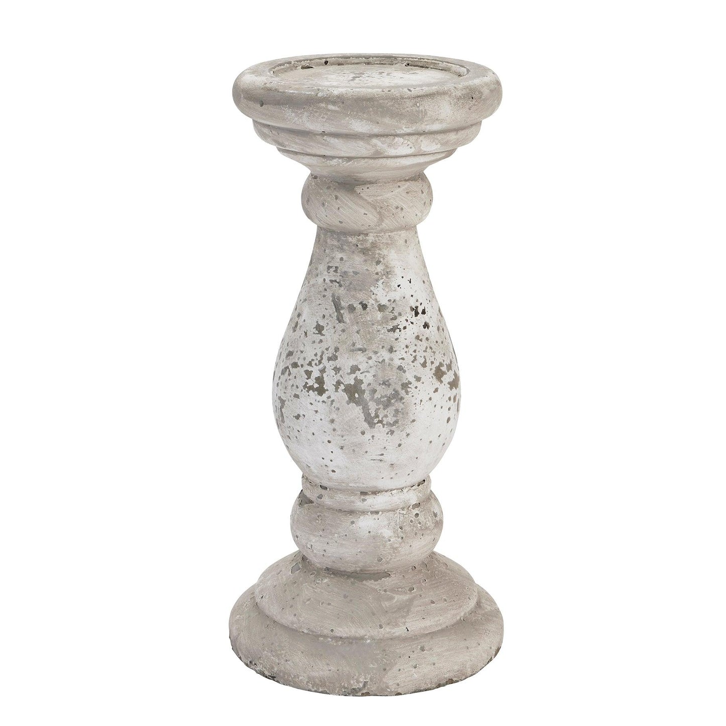 Large Stone Ceramic Candle Holder - Eudemonia Home Goods