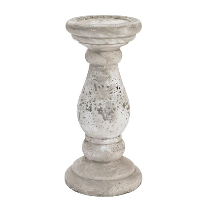 Large Stone Ceramic Candle Holder - Eudemonia Home Goods