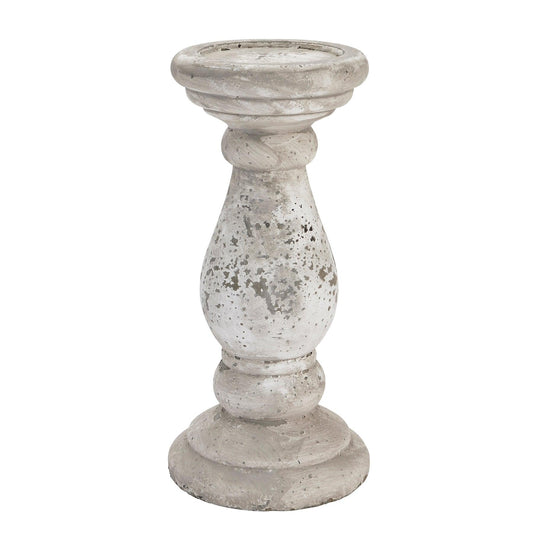 Large Stone Ceramic Candle Holder - Eudemonia Home Goods