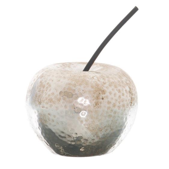 Small Silver Apple Ornament - Eudemonia Home Goods