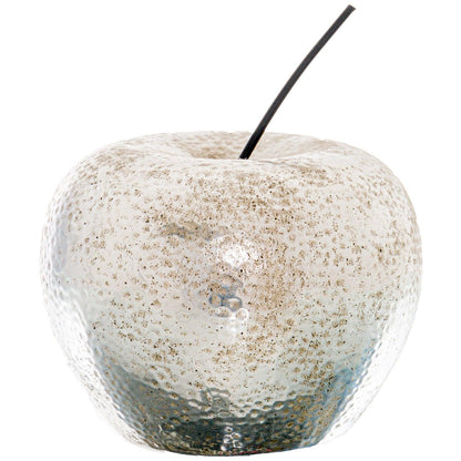 Large Silver Apple Ornament - Eudemonia Home Goods