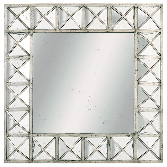 Augustus Detailed Triangulated Wall Mirror - Eudemonia Home Goods