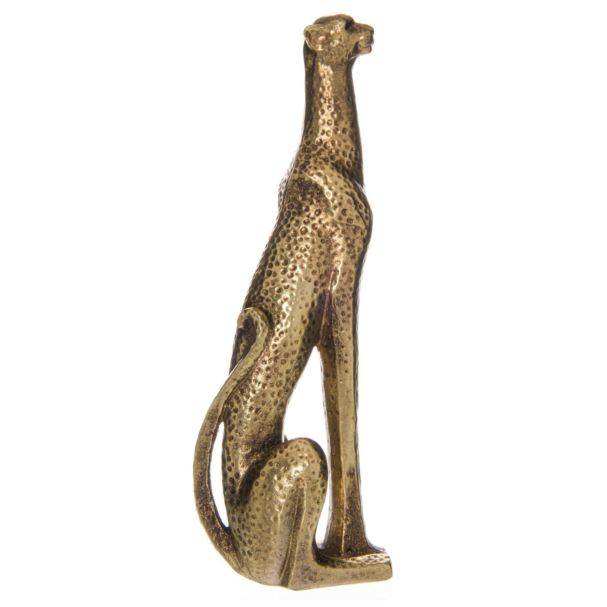 Gold Leopard Standing Ornament - Eudemonia Home Goods