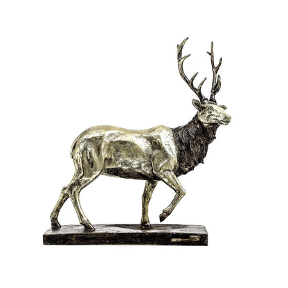 Large Gold Stag Ornament - Eudemonia Home Goods