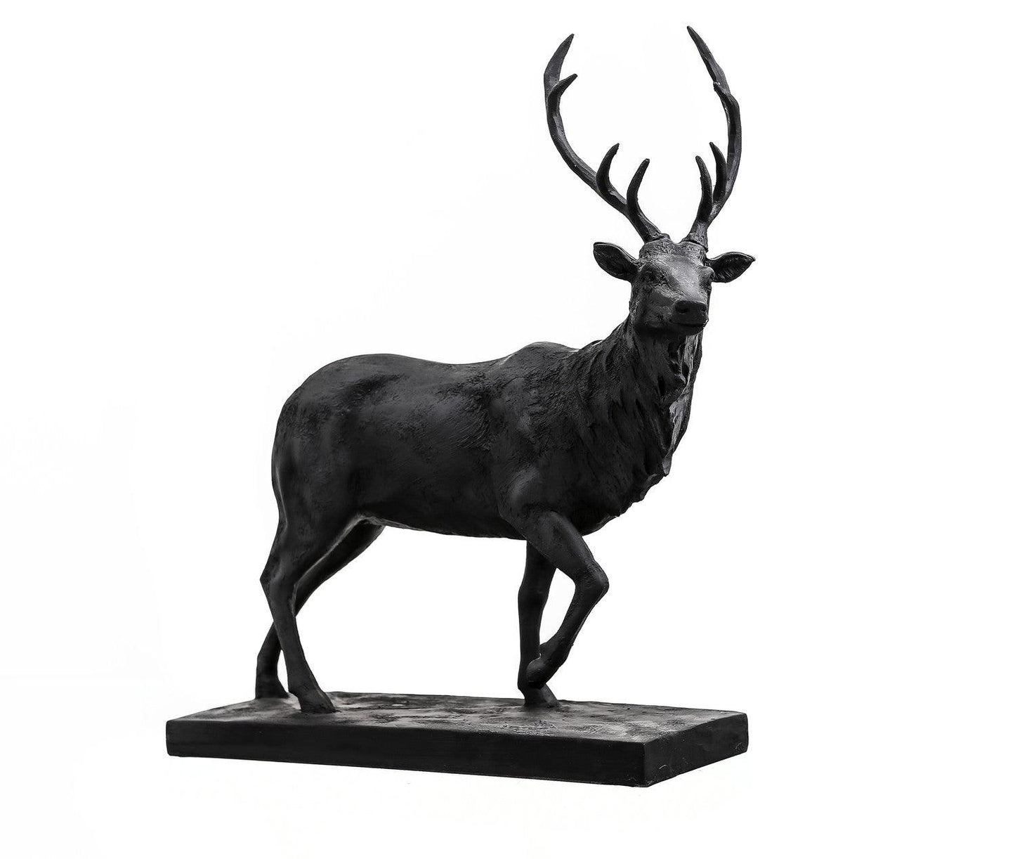 Large Black Stag Ornament - Eudemonia Home Goods