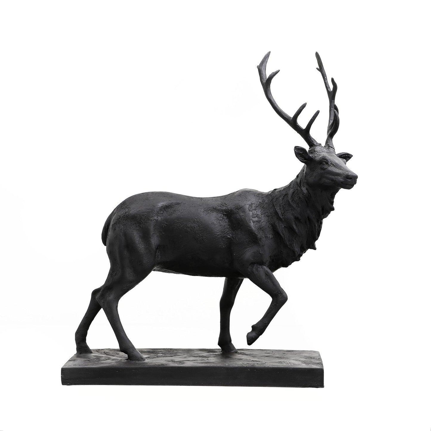 Large Black Stag Ornament - Eudemonia Home Goods