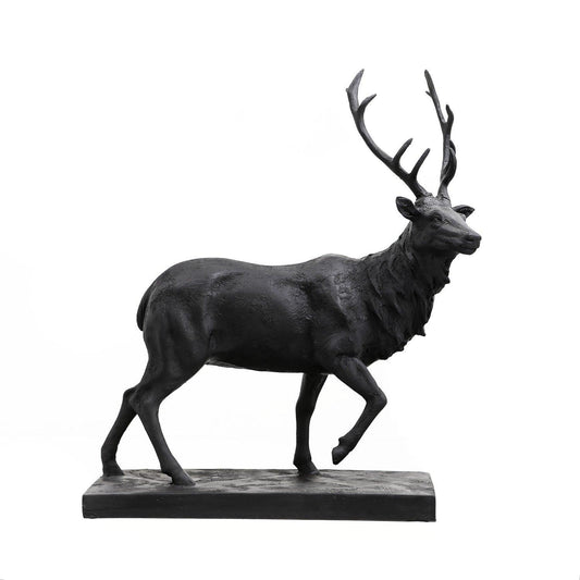 Large Black Stag Ornament - Eudemonia Home Goods