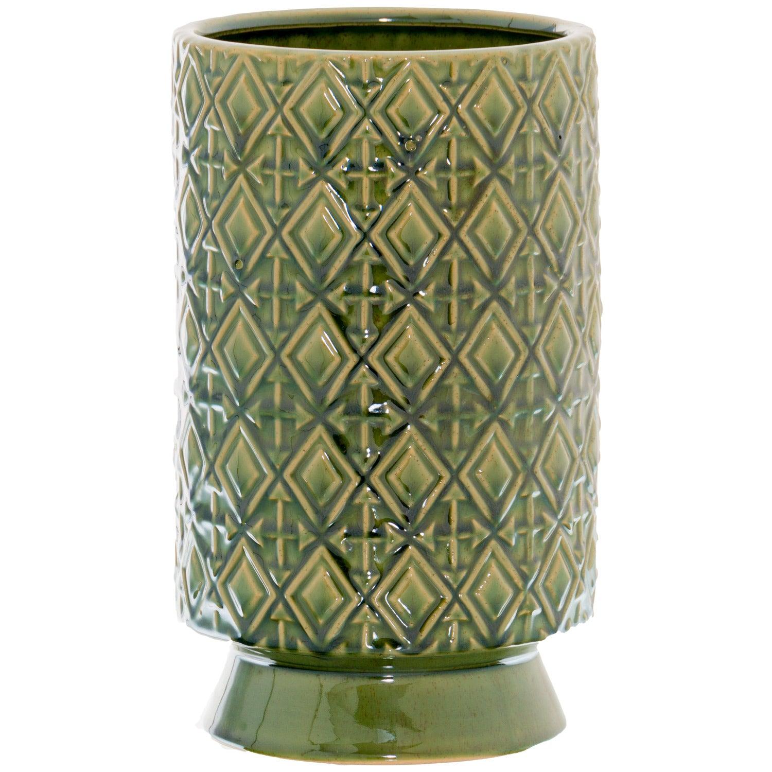 Seville Collection Olive Paragon Vase - Eudemonia Home Goods