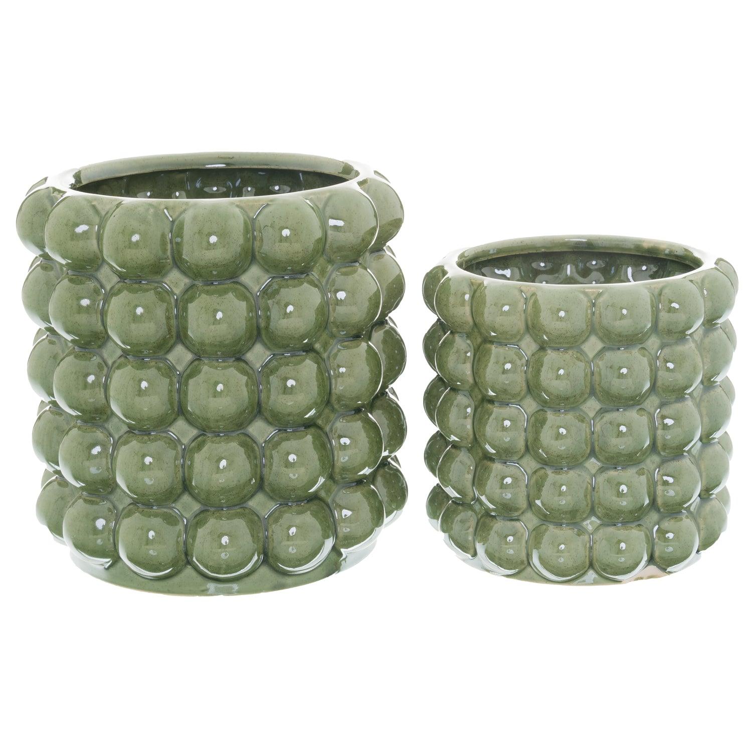 Seville Collection Large Olive Bubble Planter - Eudemonia Home Goods