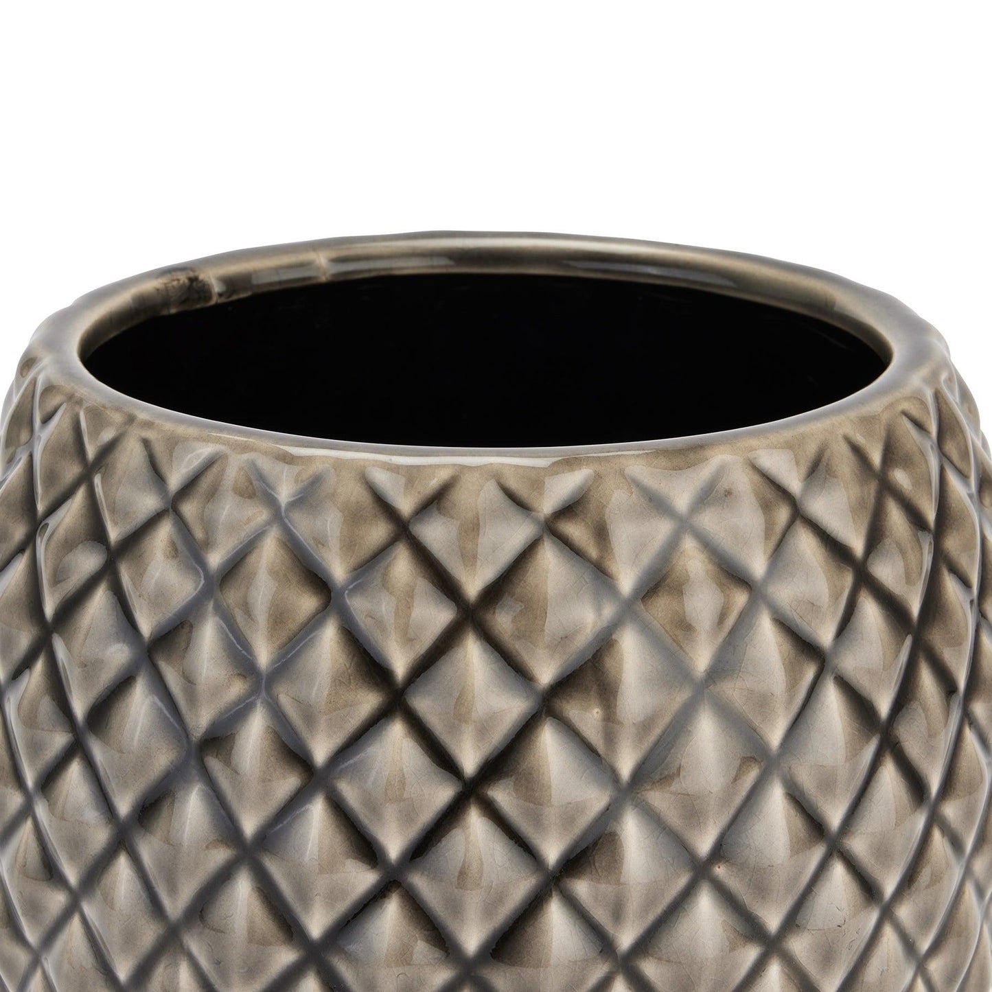 Seville Collection Grey Diamond Planter - Eudemonia Home Goods