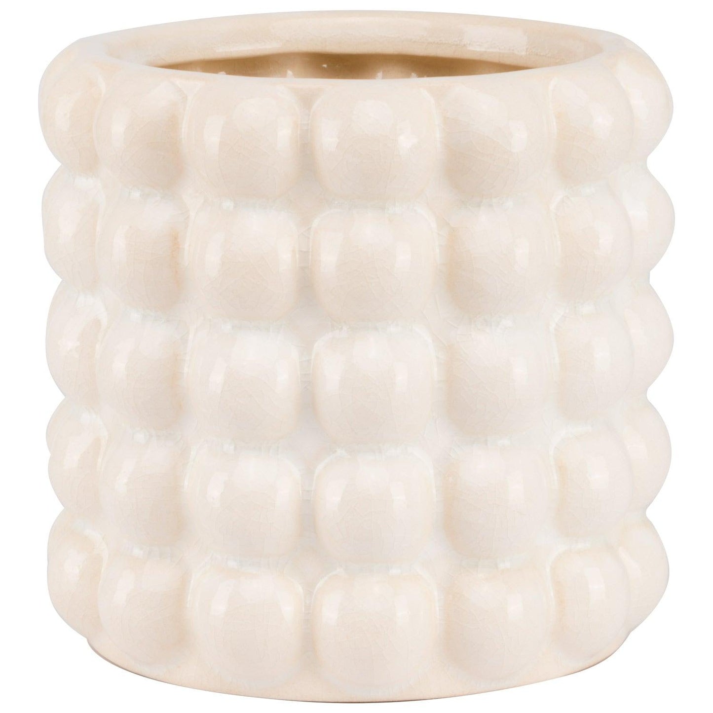 Seville Collection Cream Bubble Planter - Eudemonia Home Goods