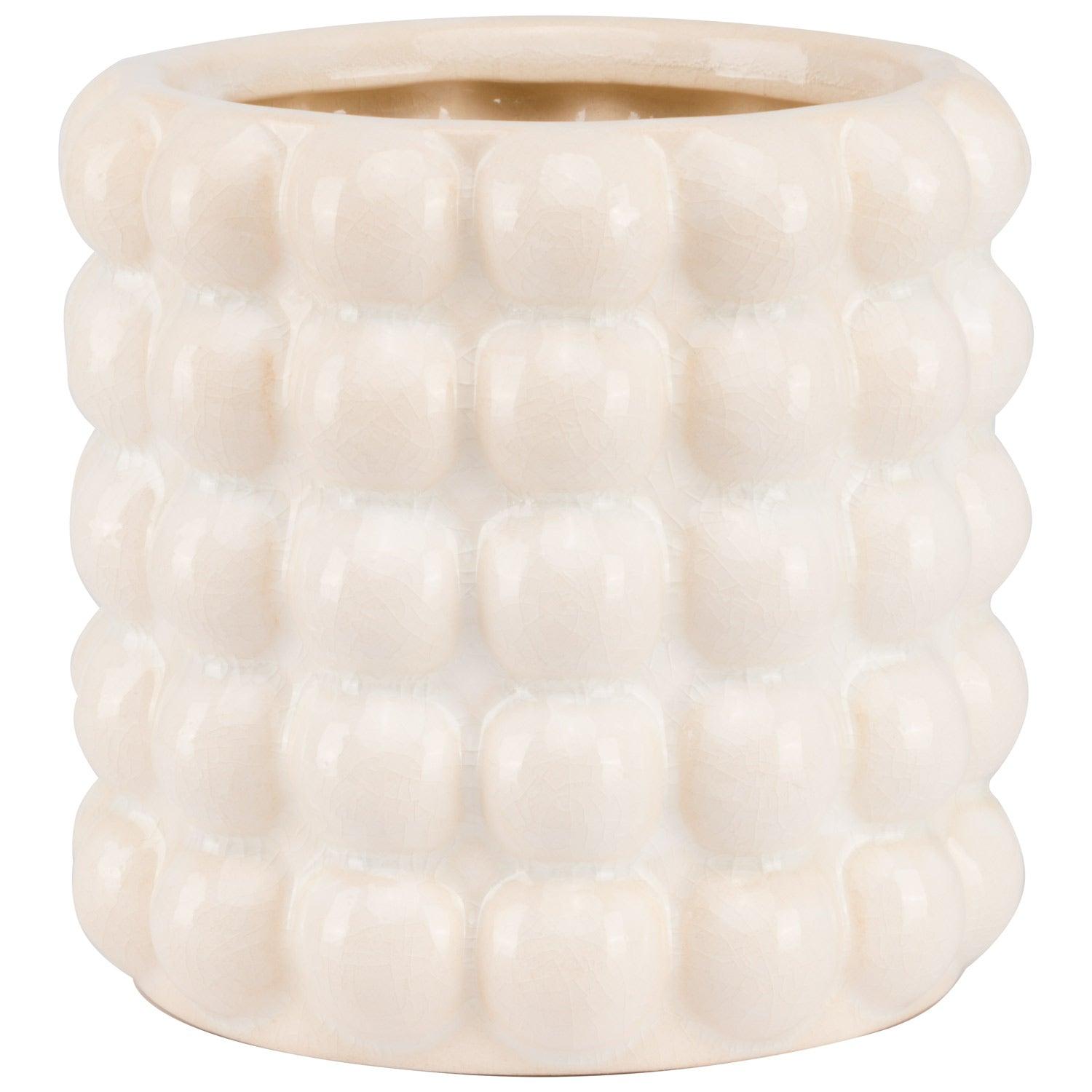 Seville Collection Cream Bubble Planter - Eudemonia Home Goods