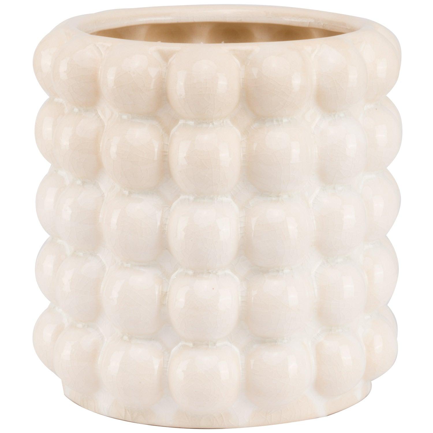 Seville Collection Large Cream Bubble Panter - Eudemonia Home Goods