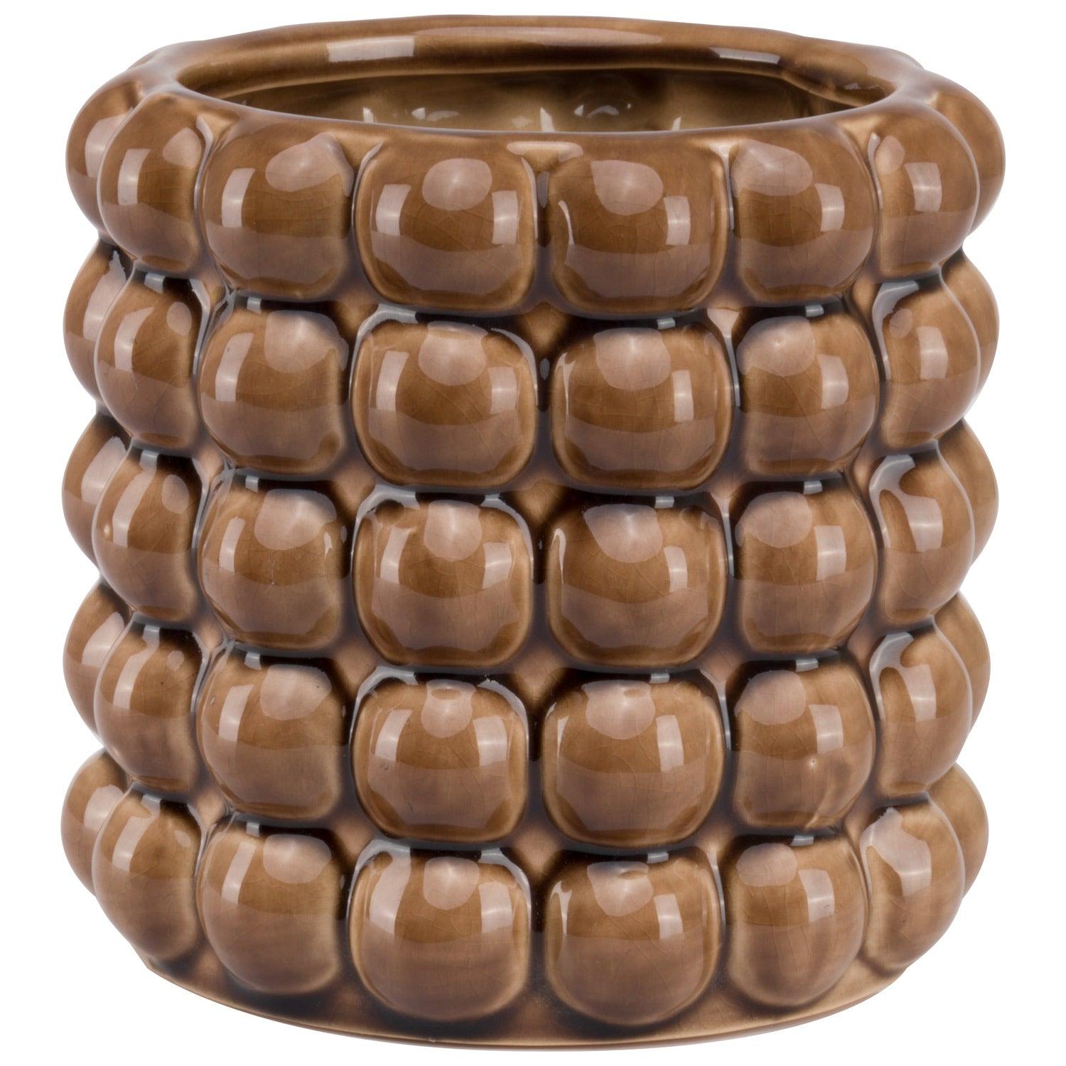 Seville Collection Caramel Bubble Planter - Eudemonia Home Goods