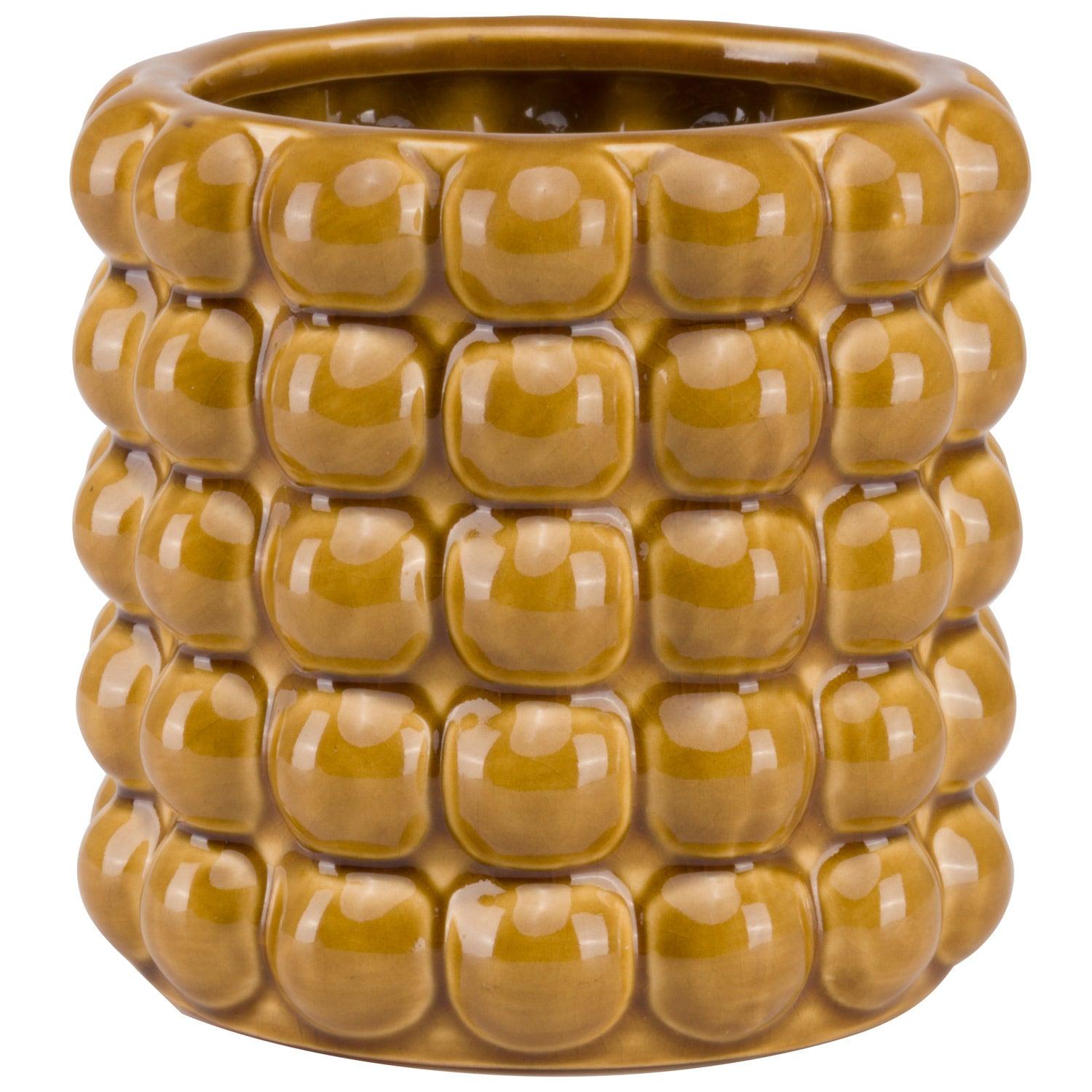 Seville Collection Ochre Bubble Planter - Eudemonia Home Goods