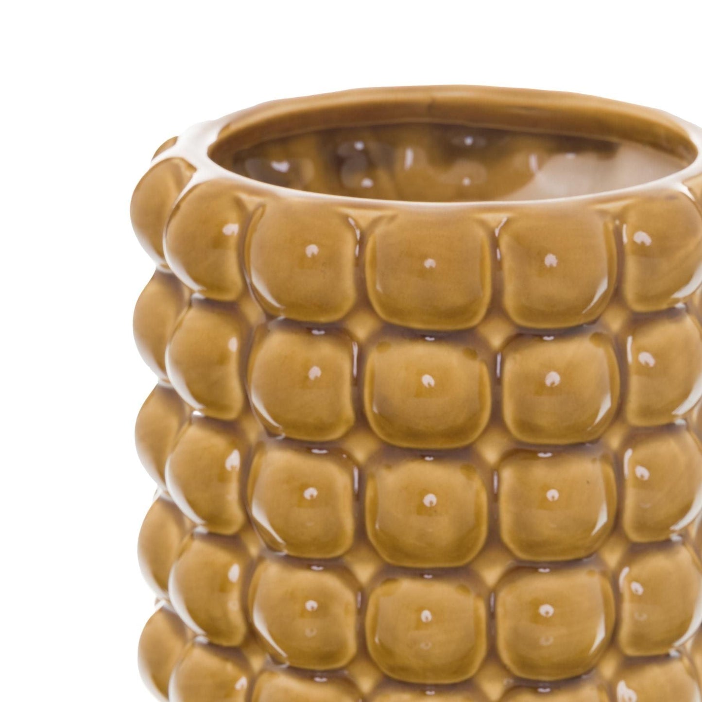 Seville Collection Large Ochre Bubble Planter - Eudemonia Home Goods