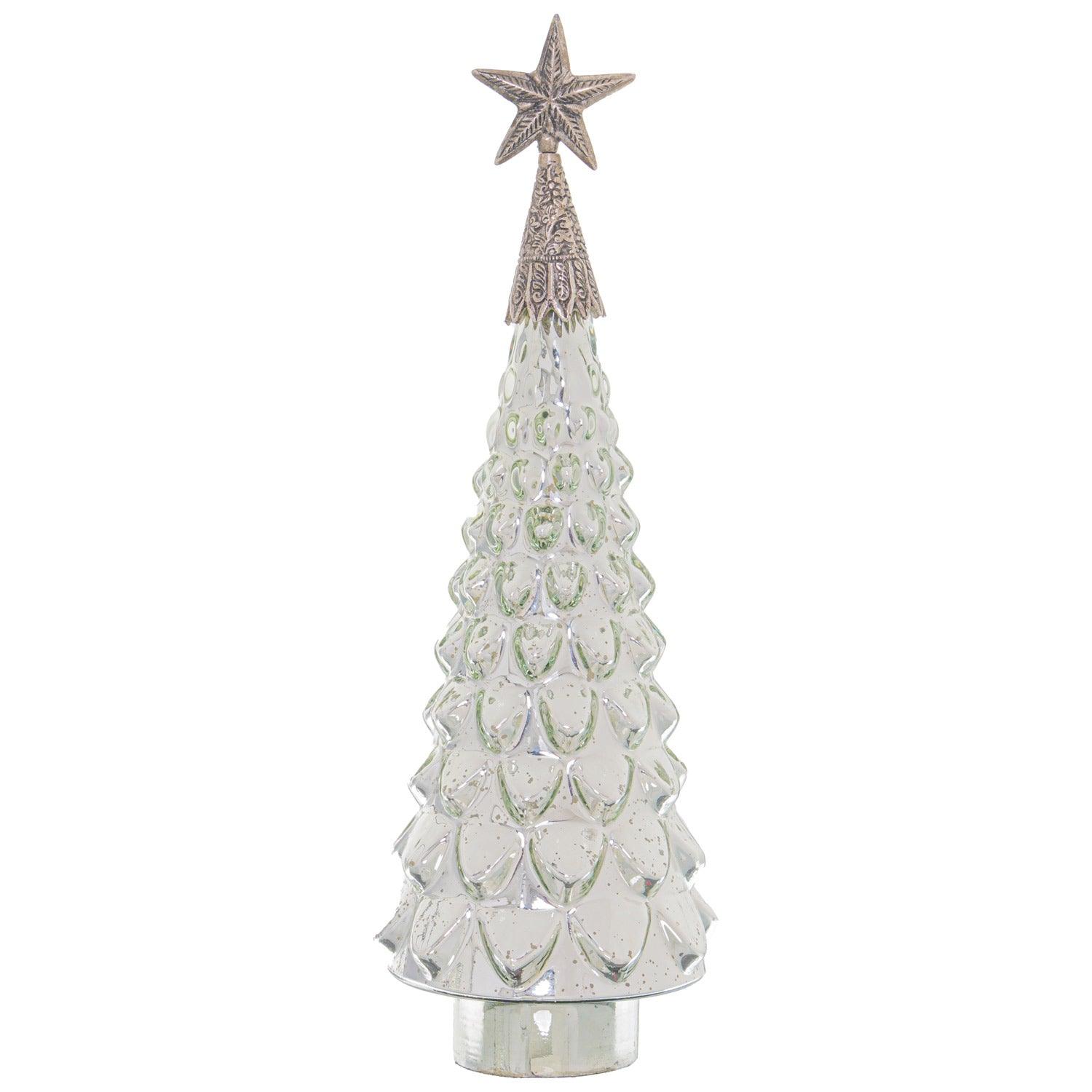 Noel Collection Textured Star Topped Decorative Tree - Eudemonia Home Goods