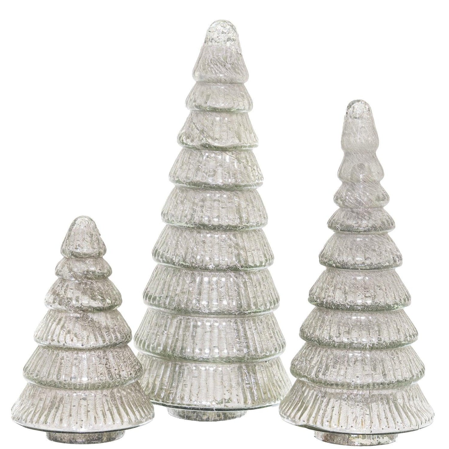 The Noel Collection Tiered Decorative Large Glass Tree - Eudemonia Home Goods