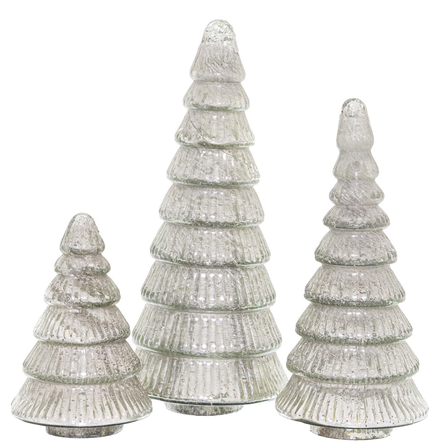 The Noel Collection Tiered Decorative Large Glass Tree - Eudemonia Home Goods