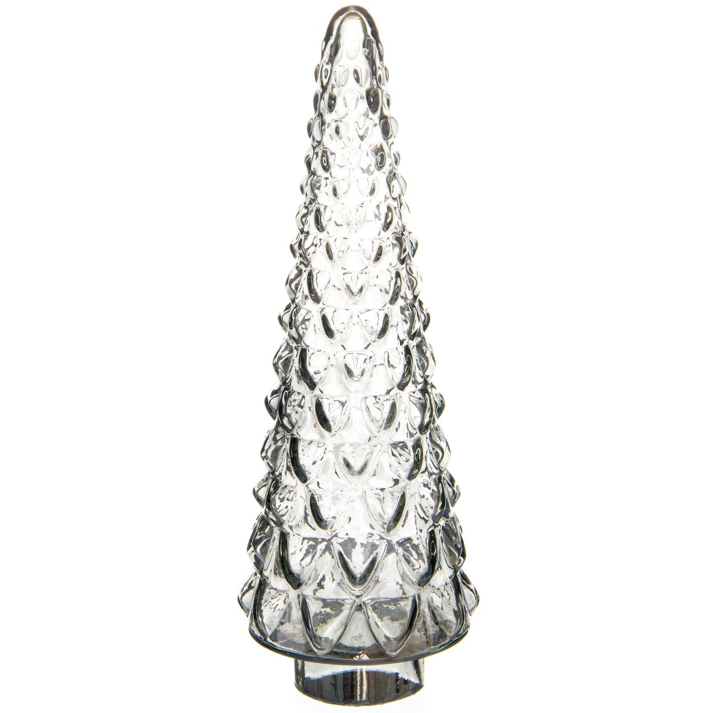 Noel Collection Large Smoked Midnight Glass Decorative Tree - Eudemonia Home Goods