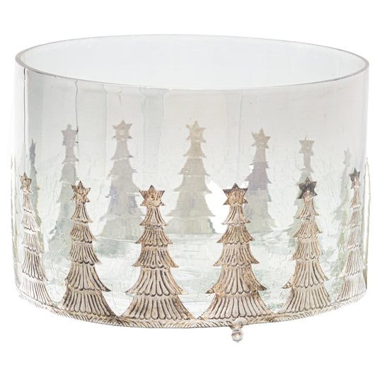 Noel Collection Midnight Large Christmas Tree Candle Holder - Eudemonia Home Goods