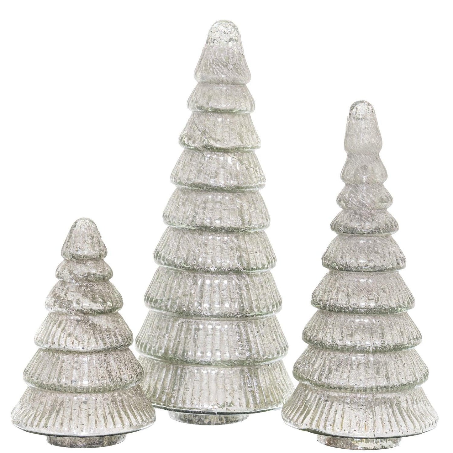 The Noel Collection Tiered Decorative Medium Glass Tree - Eudemonia Home Goods